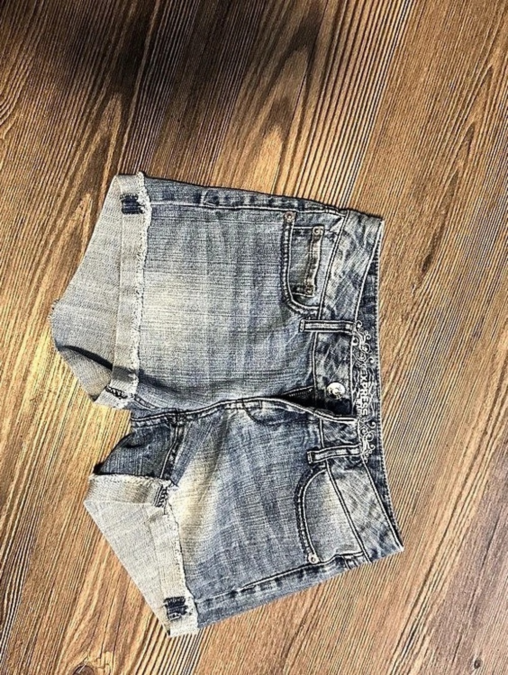 Express Women's Denim Jean Shorts in Blue